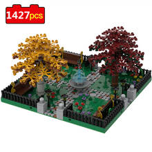 1427pcs Friends Vintage Maple Leaf Park Series Building Blocks Modular City Park Bricks DIY Playgame Girl Toys for Children Gift 2024 - buy cheap