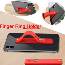 Suporte de silicone anel de dedo para celular, faixa de mão criativa suporte de pulso alça de puxar suporte para todos os telefones 2024 - compre barato