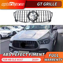 GT Grill-parrilla frontal para coche, parrilla de estilo GT para modelos gle450 2020, w167 GLE, sin cámara frontal, parachoques delantero, Sport GLE 400 2024 - compra barato