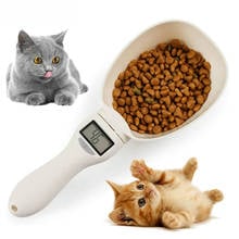 800g/1g comida para animais de estimação escala copo para cão gato alimentação tigela cozinha escala colher medição colher copo portátil com display led 2024 - compre barato