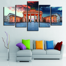 Wall Art Canvas Painting Gate Posters 5 Pieces Modern Germany Berlin Home Decor For Living Room Modular Pictures Artwork 2024 - buy cheap