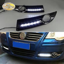 For Vw Volkswagen Polo 2005 2006 2007 2008 2009 2010 LED Daytime Running Lights bumper fog lamp cover 2024 - buy cheap