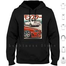 Monster Skyline Gtr R32 & ; R34 hoodies long sleeve Cars Automotive Automobile Stance Sportcar Japan Drift Legend 2024 - buy cheap