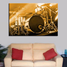 Музыкальные инструменты настенные художественные плакаты домашний декор барабанный набор картины печать холст картины для гостиной без рамы 2024 - купить недорого