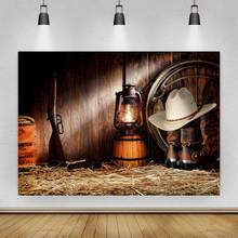 Western Cowboy Manor Suit Retro Barn Lamp Portrait Photo Background Photographic Vinyl Backdrop Photocall Studio Booth Props 2024 - buy cheap