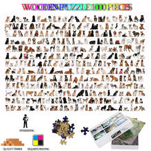 Collection of Dogs Wooden Puzzle 1000 Pieces Puzzles for Adults Funny Animal Jigsaw Toys Kids DIY Assembly Games Brain Teaser 2024 - buy cheap