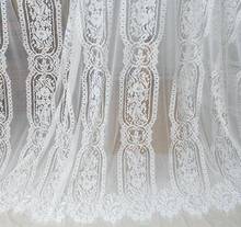 3M/lot Free Shipping White  Black Red Jacquard Lace Fabric, Hollow Out Eyelash Lace Fabric 140 Cm Wide RS594 2024 - buy cheap