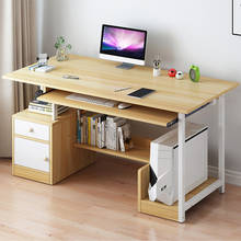 Mesa de computador com teclado e gaveta, mesa grande para escrita de estudante, móveis de trabalho interno 2024 - compre barato