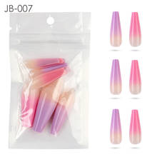 New 20/30/50Pcs Gradient Long Coffin False Nails Ballerina Full Cover Press on Nail Fake Nails Detachable Manicure Nail Art Tips 2024 - buy cheap