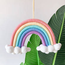 Nordic Kids Room Rainbow Cloud Hanging Decoration Rainbow Wall Hanging Decor Scandinavian Kids Room Decoration Accessories 2024 - buy cheap