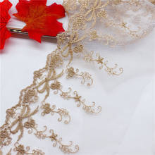 20Yards Mesh lace gold thread net yarn bowknot wedding dress exquisite dress skirt accessories handmade DIY decorations 2024 - buy cheap