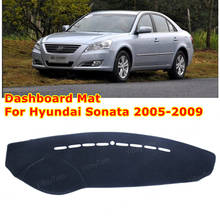 Capa protetora para painel de autos, tapete antiderrapante e protetor contra o sol, para hyundai sonata nf-2005 2024 - compre barato