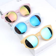 Óculos de sol retrô vintage infantil, uv400 2021, marca de designer luxuoso para crianças meninos e meninas 2024 - compre barato