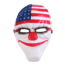 4 unids/lote de máscaras para Halloween, Cosplay, Payday 2, máscara de Cosplay, mascarilla de payaso de motosierra de Horror Hoxton, CHAS, llaveros y Hoxton 2024 - compra barato