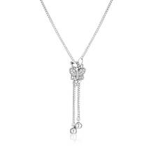 Clear CZ Butterfly Pendant Necklaces for Women 925 Sterling Silver Choker Charm Long Chain Necklaces 2019 Spring Jewelry Femme 2024 - buy cheap