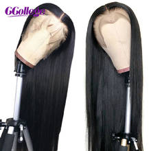 Closure Wig Human Hair Wigs Straight Lace Front Wig 13x4 Indian Hair Wigs For Black Women Transparent Lace Wig 150 Density Remy 2024 - buy cheap