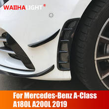 Car Exterior Body Cover Front Bumper Side Air Vent Outlet Stickers Trim For Mercedes Benz A Class A180L A200L 2019 2024 - buy cheap