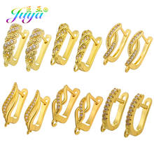 Juya DIY Earring Fittings Decorative Gold/Silver Color Earrings Hooks Accessories For Handmade Earring Jewelry Making Supplies 2024 - buy cheap