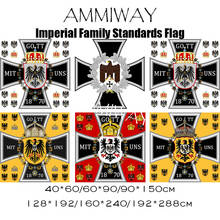 AMMIWAY Germany Imperial Family Standards Flag Eagle-A German Emperor Deutsches Kaiserreich  Crown Prince of Prussia Army Flags 2024 - buy cheap