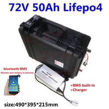 GTK LiFepo4 72V 50Ah not 60Ah 80Ah lithium battery with BMS 150A 24S for ebike motorcycle boat  golf cart  solar+ charger 2024 - buy cheap