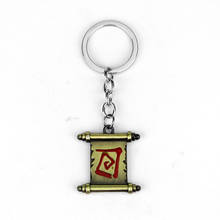 Popular Game Theme Dota 2 Keychain Classic Scroll Figure Metal Pendant Keyring Fashion Car Key Chains For Key Holder Trinkets 2024 - buy cheap