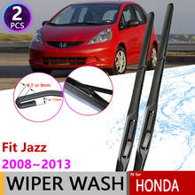 Escobillas de limpiaparabrisas para coche, accesorios para Honda Fit Jazz 2008 ~ 2013, ventana delantera, cepillos de parabrisas GE6 GE7 GE8 GE9 2010 2024 - compra barato
