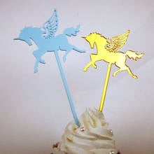 Unicorn Acrylic Cake Topper Happy Birthday SuperHero Fairy Girls Cupcake Topper For Wedding Party Cake Decorations Baby Shower 2024 - buy cheap
