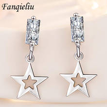 Fanqieliu Vintage Star Studs Crystal Jewelry Real 925 Sterling Silver Earrings For Woman FQL21063 2024 - buy cheap