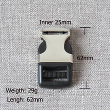 1pcs 25mm webbing metal plastic release belt buckle for bag backpack pet dog collar necklace paracord garment sewing accessory 2024 - buy cheap