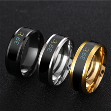 Кольца мужские из нержавеющей стали, умное парное кольцо с отображением температуры настроения и температуры, для пар, 2021 2024 - купить недорого