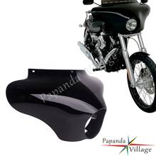 For Harley Dyna Sportster Street Bob Touring Black Batwing Fairing Windshield Bullet Headlight Fairing Bodywork Surround Cowl 2024 - buy cheap