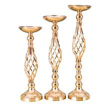 Metal Candle Holders Flowers Vase Candlestick retro twist Ball Wedding party Creative Candle Holder Decoration Candelabros 2024 - buy cheap