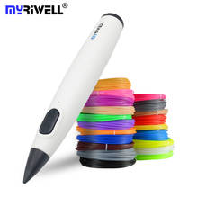 Myriwell-caneta com filamento pcl 3d de baixa temperatura, impressão, brinquedo criativo, presente de aniversário, desenho, design, crianças 2024 - compre barato