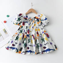 Melario Baby Girls Floral Dress 2022 Summer Kids Fashion Princess Outfits Children Short Sleeve Clothing Casual Costumes 2024 - buy cheap