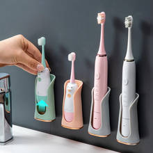 Suporte de escova de dentes elétrica de silicone, rack de parede organizador de escovas de dentes sem rastros, acessórios de banheiro 2024 - compre barato