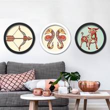 Marco de fotos redondo chino creativo, moderno, sencillo, montado en la pared, colecciones, decoración del hogar 2024 - compra barato