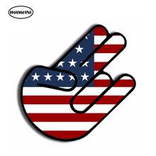 HotMeiNi 13cm x 13cm Vinyl Stickers AMERICAN Shocker Hand USA FLAG JDM Auto Moto Car Tuning Decal Graphic DIY Car Stickers 2024 - buy cheap