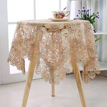 Luxury Vintage Embroider Table Cloth Lace Decorative Tablecloth Dining Table Cover Cloth Textile Wedding Party Hotel Home Decor 2024 - buy cheap