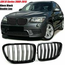 Glossy Black Front Bumper Dual Slat Front Kidney Grill Grille For-BMW X1 Series E84 SDrive XDrive 2009-2015 2024 - buy cheap