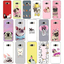 106AA Pug French Bulldog gift Soft Silicone Tpu Cover phone Case for Samsung Galaxy S8 S9 S10 Plus Case 2024 - buy cheap