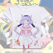 Camiseta de manga corta para adultos y niños, traje de Cosplay de Miss Kobayashi Dragon Maid Tohru Kanna Kamui 2024 - compra barato