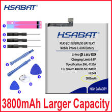 HSABAT 0 Cycle 3800mAh HE349 Battery for SHARP AQUOS S3 FS8032 High Quality Mobile Phone Replacement Accumulator 2024 - buy cheap