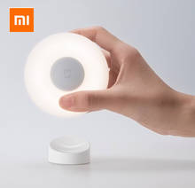 Xiaomi Mijia Smart MJYD02YL Ночной светильник 2 поколения Регулируемая яркость инфракрасный умный датчик человеческого тела с магнитной основой 2024 - купить недорого