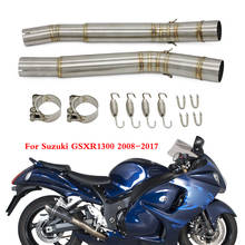 Tubo de enlace medio de escape de motocicleta para Suzuki Hayabusa GSX-R, GSXR 1300, GSXR1300, 2008, 2009, 2010, 2011, 2012, 2013, 2014, 2015 - 2017 2024 - compra barato