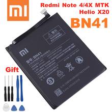 Xiao Mi Original Battery BN41 4100mAh for Xiaomi Redmi Note 4 Hongmi Note 4 / Note 4X MTK Helio X20 Phone Replacement Batteries 2024 - buy cheap