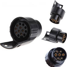 12V Plastic Towbar Towing Socket Electrical Converter Trailer Adapter Connector 7 Pin To 13 Pin Caravan Adaptor 2024 - buy cheap