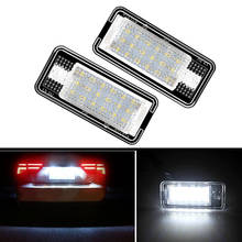 2pcs White LED Number License Plate Lamp Light for A3 S3 A4 S4 A6 C6 A8 S8 Q7 12V 5W 6500K 3030 LED Auto Blub License Lights 2024 - buy cheap