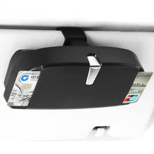 Caja de almacenamiento Universal para gafas de coche, soporte para gafas de sol, accesorios de Interior, Clip de visera para BMW, VW, Mercedes Benz 2024 - compra barato