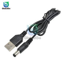 Cable adaptador de conector de alimentación USB 2,0 a CC, 5,5mm x 2,1mm, 5,5x2,1, Mini Cable de carga USB de 80CM de largo 2024 - compra barato