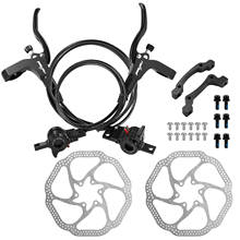 Kit de frenos de disco hidráulicos para bicicleta, Rotor de freno de disco, pinza trasera y delantera de aluminio, accesorios para bicicleta, 2 uds. 2024 - compra barato